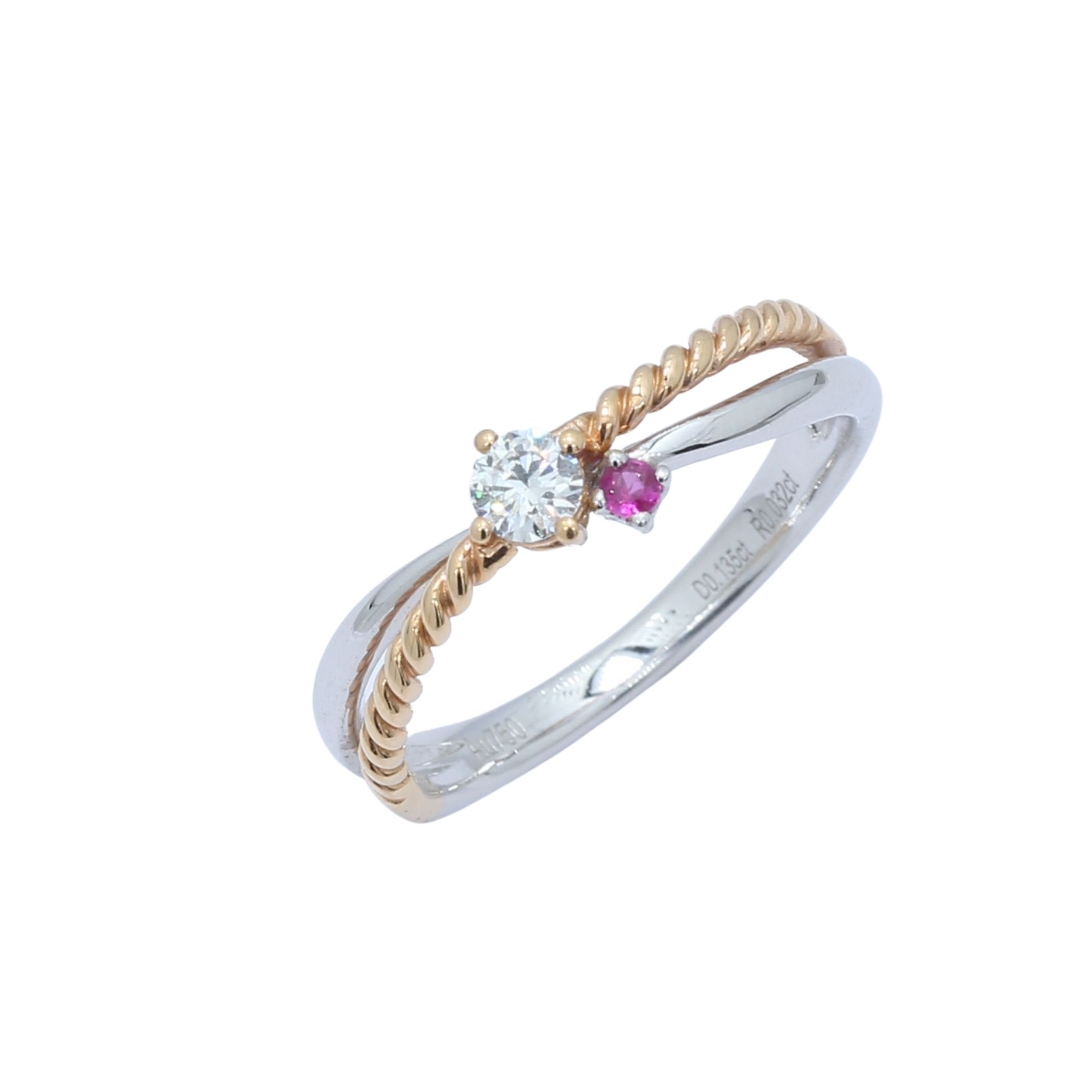 TAKA Jewellery Spectra Ruby Diamond Ring 18K