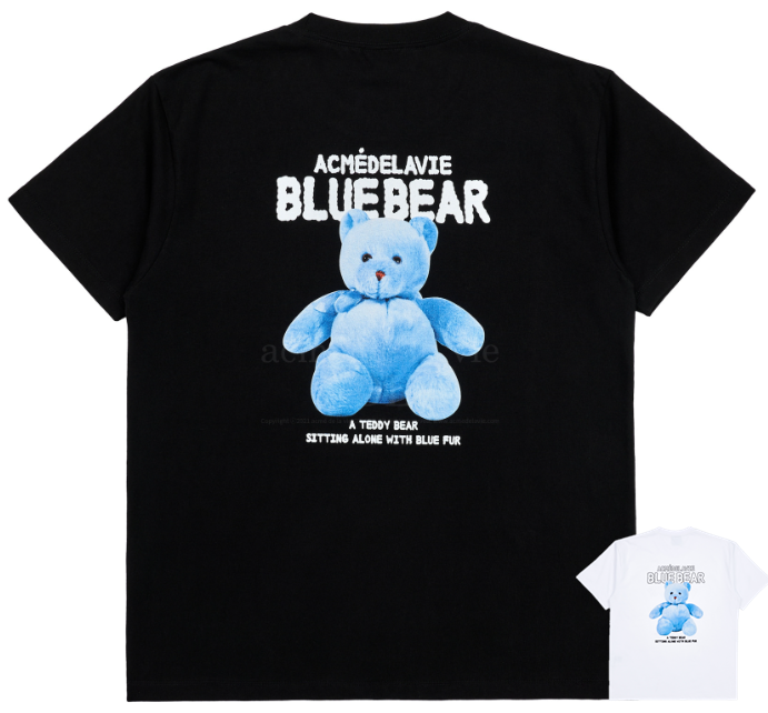 [acme de la vie]100％ Authentic BLUE TEDDY BEAR SHORT SLEEVE T-SHIRT